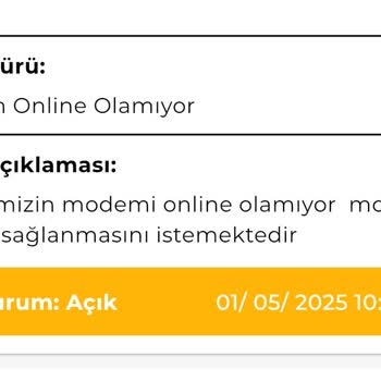 Sürekli Tekrarlayan Modem Arızası Ve Çözülmeyen Sorunlara Rağmen Cayma Bedeli Talebi