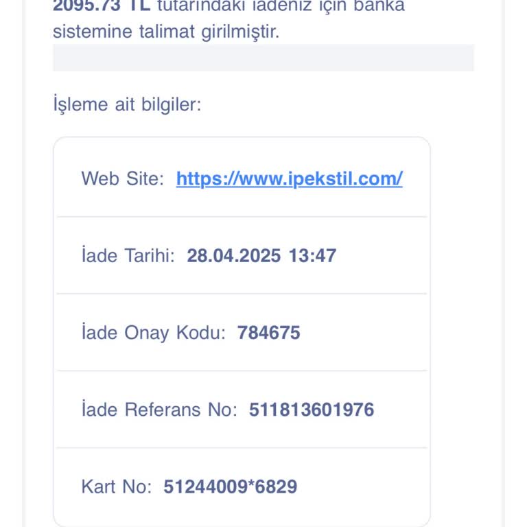 İade Edilen Ücretim Günlerdir Hesabıma Yatmadı