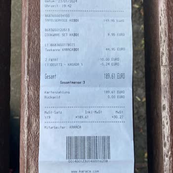 Karaca Ware bezahlt und niemals Erhalten