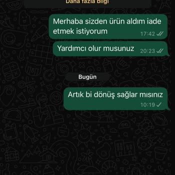 Aldığım Pantolonu İade Edemiyorum, İletişim Kurulamıyor