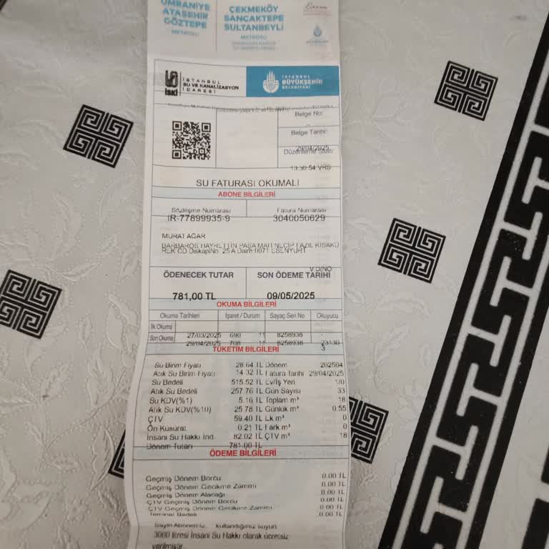 İSKİ Su Faturasında Haksız Yüksek Tutar Mağduriyeti