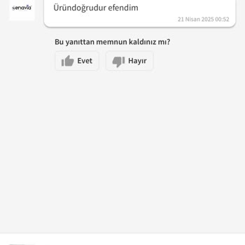 Senavia Yanlış Ürün Israrı ve İlgisiz Müşteri Hizmeti