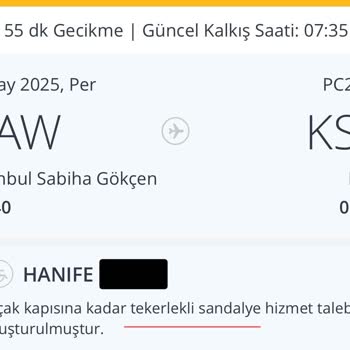 Kars Havalimanında Tekerlekli Sandalye Hizmeti Eksikliği Mağduriyet Yarattı