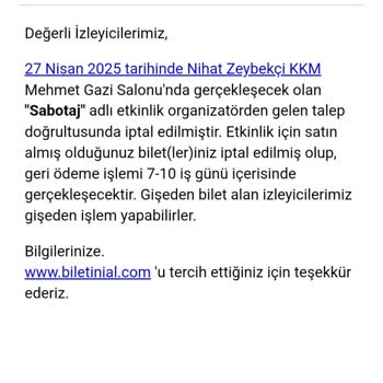 Bilet İadesi Hala Yapılmadı