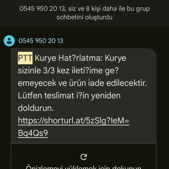 PTT Kargo Adına Gelen Sahte Mesajla Kişisel Bilgilerim Tehlikede!