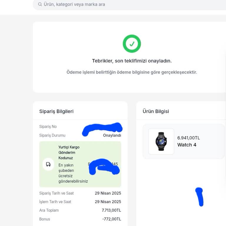 EasyCep Bakırköy'de Satış Sonrası Ödeme Gecikmesi Ve İletişim Sorunu