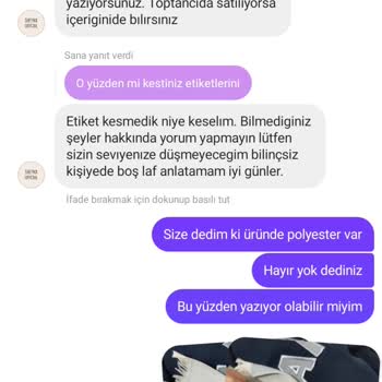 Aldığım Şalların Etiketi Ve Kalitesi Beklentimi Karşılamadı