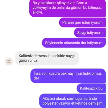 Aldığım Şalların Etiketi Ve Kalitesi Beklentimi Karşılamadı