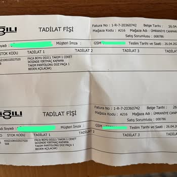 Toplantı Sabahı Tadilatı Yapılmamış Pantolon Nedeniyle Mağduriyet Yaşadım