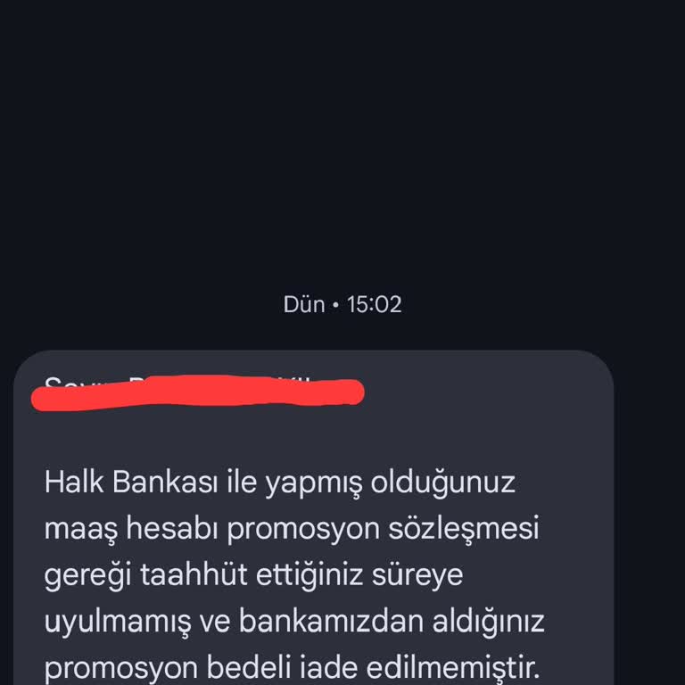 Halkbank Promosyon İadesi Hakkında Bilgilendirme Eksikliği Ve Hukuksuz Süreç Şikayeti