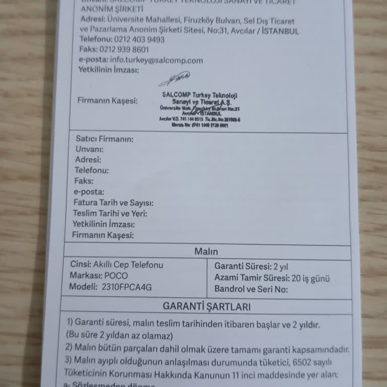 Sıfır Alınan Poco C65 Arızaları Ve Yetersiz Garanti Hizmeti