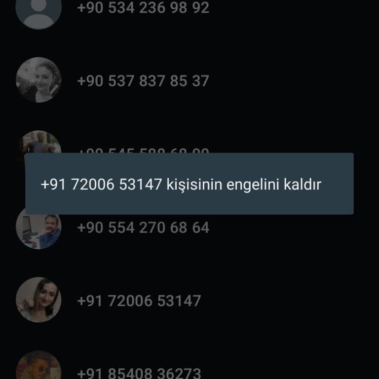 Bilinmeyen Yabancı Numara İle WhatsApp Güvenliğim Tehlikede