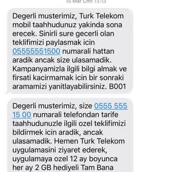 Kullanmadığım Hatta Yüksek Fatura Yansıtıldı