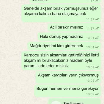 Siparişim Zamanında Gelmedi İade Hakkım Engellendi