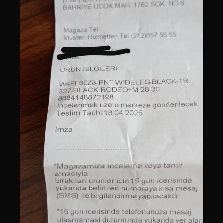 LCW'den Aldığım Pantolon İlk Yıkamada Rengini Kaybetti, İade Kabul Edilmedi