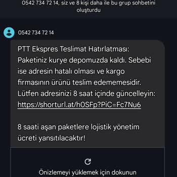 PTT Kargo İzinsiz Grup Eklemesi ve Kişisel Bilgi Güvenliği Endişesi