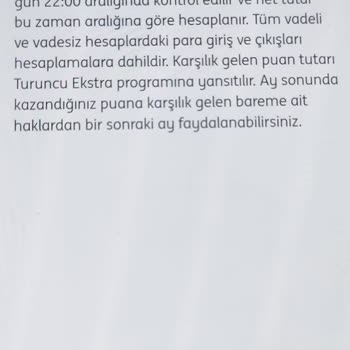 ING Bank Turuncu Ekstra Puan Sisteminde Eksik Bilgilendirme Ve Yanıltıcı Uygulama