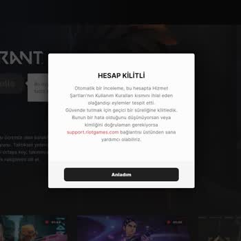 Riot Games Hesabım Taşımak İsterken Askıya Alındı Destek Alamıyorum
