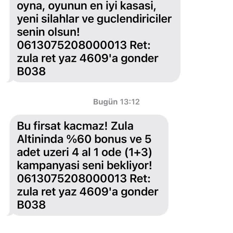 Zula Oyunundan Gelen Sürekli Mesajlardan Rahatsızım