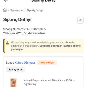 Yanlış Gönderilen Kahve Ve Ürün Değişimi Sorunu