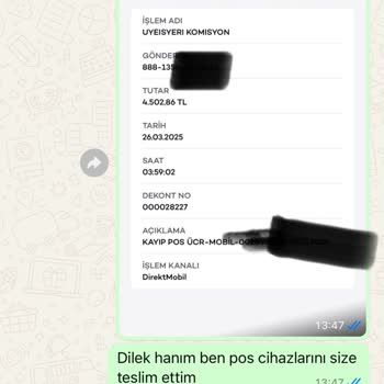 İade Edilen POS İçin Haksız Ücret Ve İletişimsizlik Sorunu