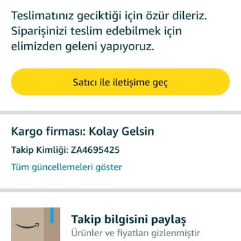 Siparişim Gelmedi Para İadesi Yapılmıyor İletişim Yok