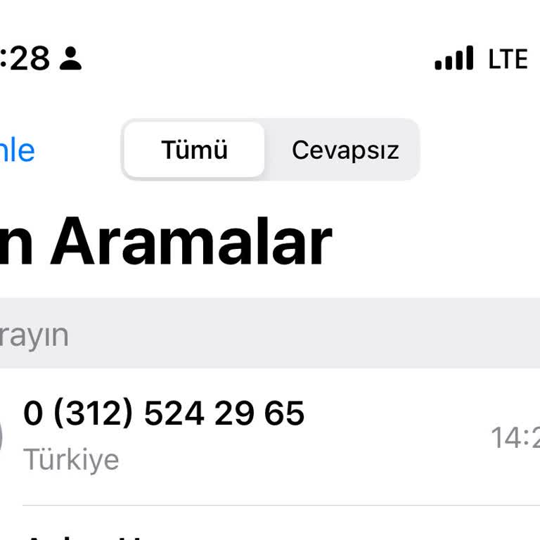 Bilinmeyen Numaradan Anlamsız Arama Ve Şikayet