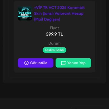 Satın Alınan Hesap Eksik Ve İletişim Sorunu