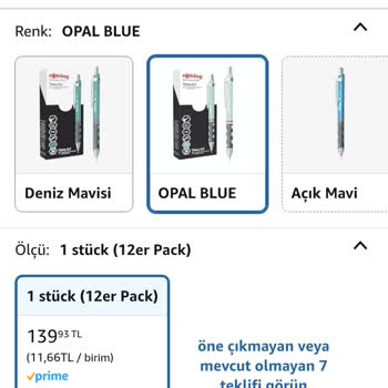 Sipariş Edilen 12'li Rotring Kalem Yerine Sadece 1 Adet Gönderildi