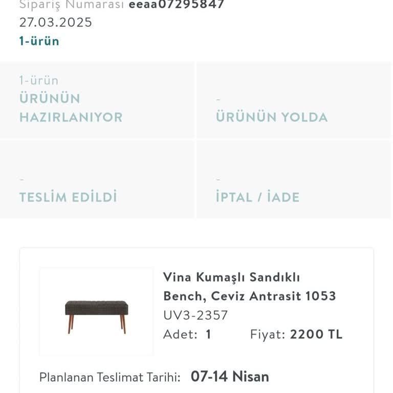 Siparişim Teslim Edilmiyor, Müşteri Hizmeti Cevapsız Kaldı