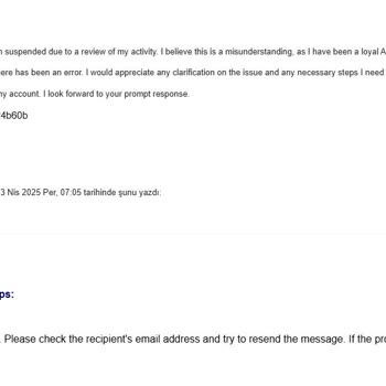 Amazon Hesabım Keyfi Olarak Kapatıldı, Destek Ve Çözüm Yok!