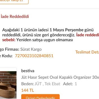 Trendyol'dan Aldığım Hatalı Ürün Ve Yetersiz Müşteri Hizmeti Deneyimi