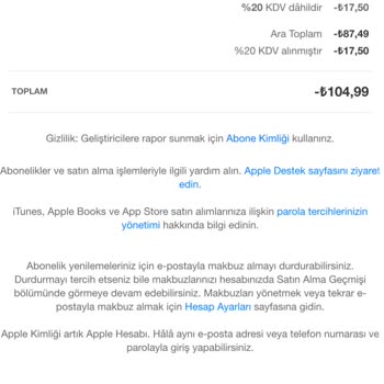 Apple Store İade Sürecinde Para Hesabıma Geçmedi