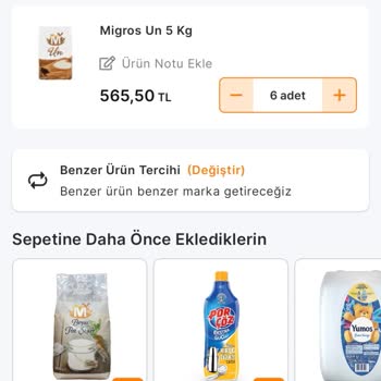 Migros Stokta Olmayan Ürünün Satışa Açık Olması Ve İletişim Sorunu