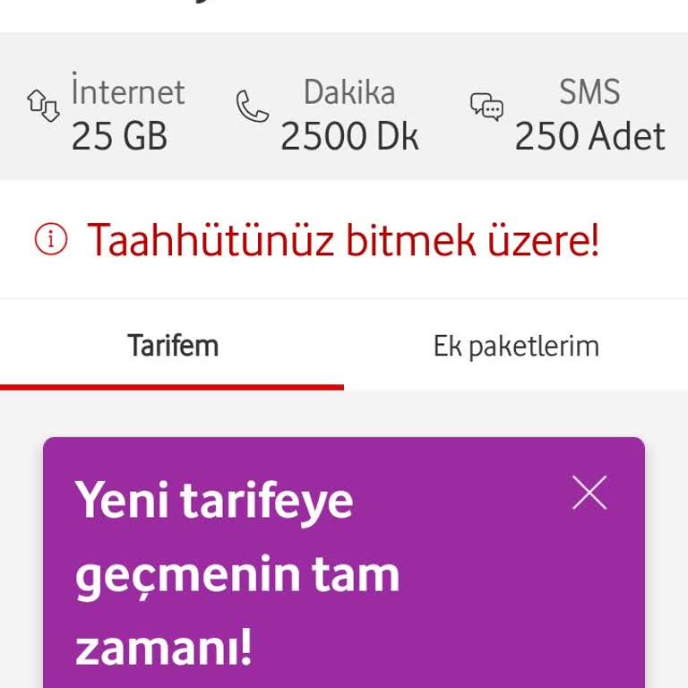 Vodafone Tarife Fiyatları Çok Yüksek İndirim Bekliyorum