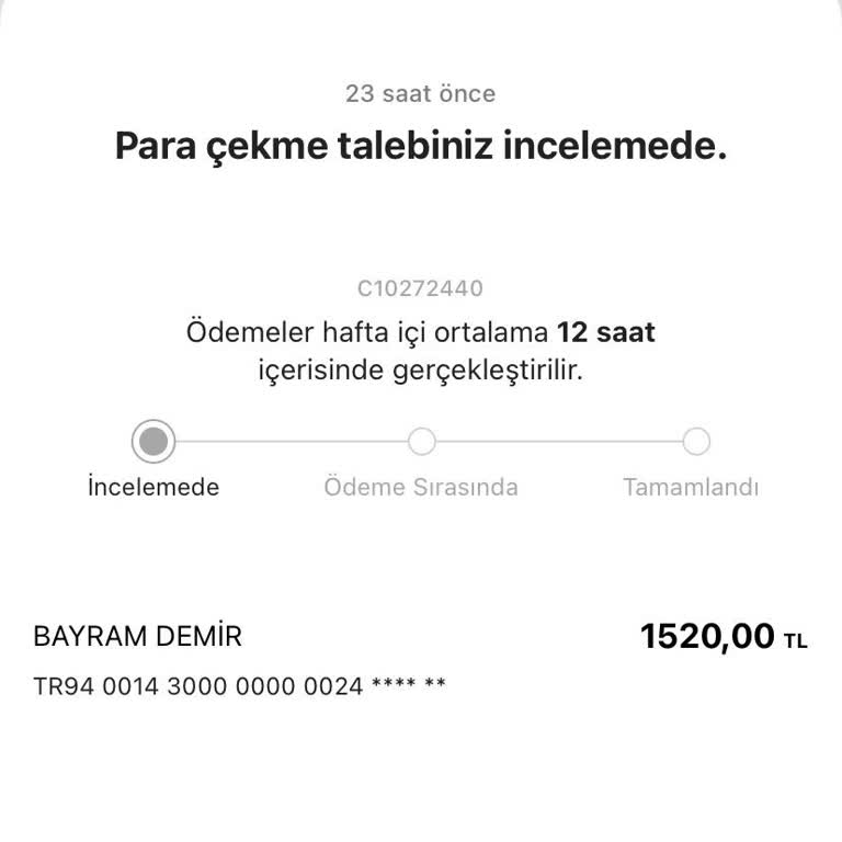 Gardrops Satış Ödemesi 24 Saattir Hesabıma Geçmedi