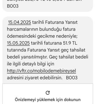 Kullanmadığım Vodafone Premium İçin Haksız Gecikme Ücreti