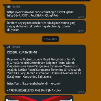 Online Eğitim Vaadiyle Sertifika Ve Ödeme Talebi
