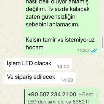 Alınmayan Hizmet İçin Para Talebi Ve İlgisiz Servis