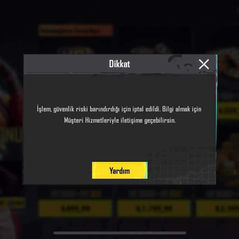 Yurtdışında Uc Satın Alma İşlemi Güvenlik Nedeniyle İptal Ediliyor, Çözüm Bulamıyorum