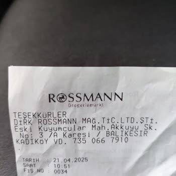 Rossmann Mağazası 14 Günlük Yasal İade Hakkımı Reddetti