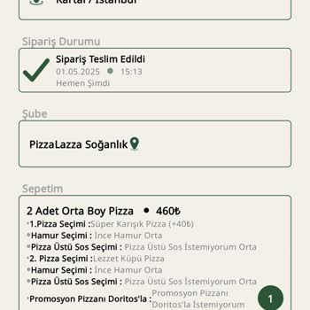 Eksik Malzemeli Pizza Ve Hamurda Yabancı Madde Şoku