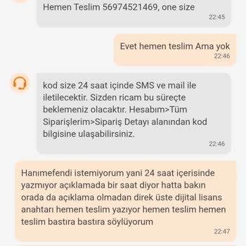 Trendyolda Lisans Kodu Teslimi Gecikti Müşteri Değersiz Hissediyor