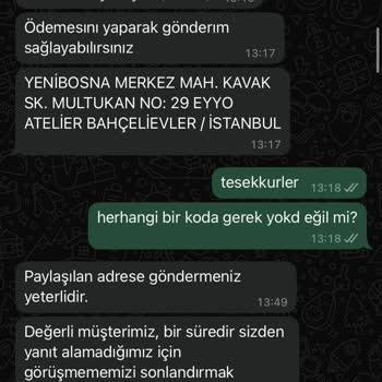 İade Edilen Elbisemin Ücreti Ödenmedi Müşteri Hizmetleri İlgisiz Kaldı