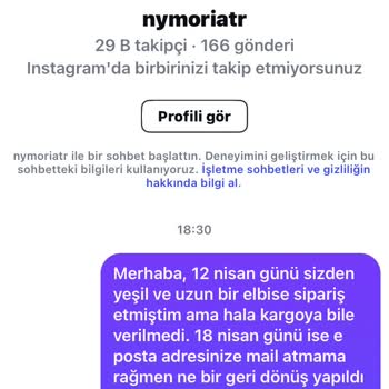 Sipariş Verdiğim Elbise Teslim Edilmedi, Firma İletişime Geçmiyor Ve Para İadesi Yapılmıyor