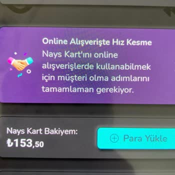 Üyelik Şartı Nedeniyle Nays Bakiyeme Erişemiyorum, Paramı İade Edin