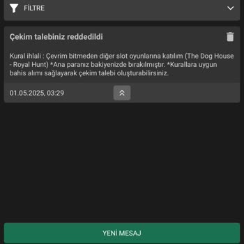 Pashagaming Kazanç Sonrası Bakiyenin Silinmesi ve İletişimsizlik Sorunu