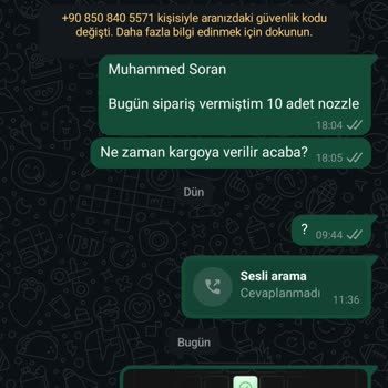 Sipariş Sonrası İletişimsizlik Ve Ürün Teslimatında Gecikme