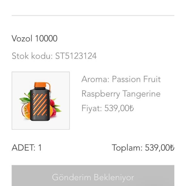 Vozol.com Sipariş Sonrası İletişimsizlik ve Ürünlerin Gönderilmemesi