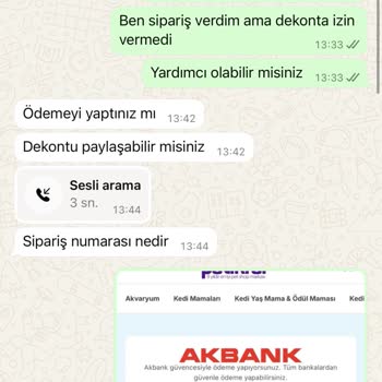 Ödeme Yapılan Mama Siparişi Teslim Edilmedi, Satıcıya Ulaşılamıyor